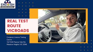 Real Test Route VicRoads  Coolaroo Licence Testing Centre [upl. by Hpeosj]