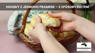 Pletení housek z jednoho pramene – 3 snadné způsoby [upl. by Farley]