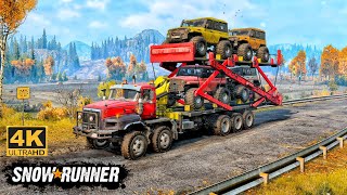 Paystar 5600TS Offroad Truck Double Decker In SnowRunner Season 14 offroad truck 4k [upl. by Vivl639]