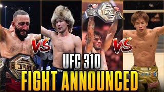 UFC 310 ANNOUNCMENT BELAL vs SHAVKAT  PANTOJA vs ASAKURA [upl. by Terrej]