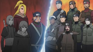 Kankuro e Sai vs Deidara e Sasori com o Edo Tensei [upl. by Sucramad]