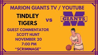 Marion vs Tindley Varsity Basketball Scrimmage Game Nov 20th [upl. by Tyree]