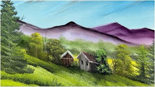 Country Oil Painting for Beginners  wet on wet oil painting [upl. by Adniuqal572]