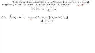 Une équation aux vp sur un endo sur le Rev des suites réelles  penser à quotdériverquot [upl. by Enelav984]