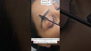 Eyebrow microblading amazing result after healing💯😮✨️ [upl. by Anaer]