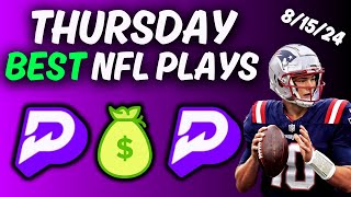 PrizePicks NFL Preseason FREE PICKS  Best Props  LOCK IN🔥🔥🔥  81524 [upl. by Tnilc125]