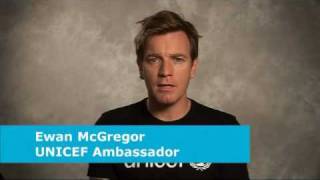 Ewan McGregor  help children in Pakistan  Unicef UK [upl. by Lehar285]