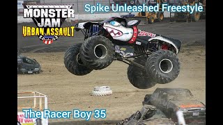 Monster Jam Urban Assault Spike Unleashed Freestyle  4K 60fps [upl. by Tucky]