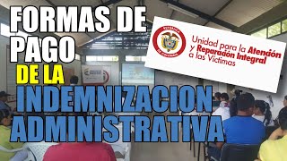 Mecanismos de pago de la indemnización administrativa [upl. by Hoang]