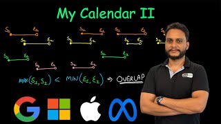 My Calendar II  Leetcode 731 [upl. by Ruamaj261]