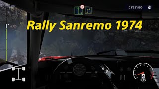 Passing Rally Sanremo 1974 in WRC 10 50th Anniversary Mode [upl. by Bajaj]