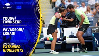 YoungTownsend vs VavassoriErrani Extended Highlights  2024 US Open Final [upl. by Broome436]