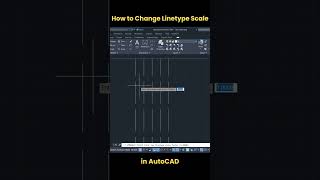 How to Change Linetype Scale in AutoCAD autocad shorts [upl. by Uaerraj]