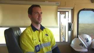 Driving a train in the mines with Fortescue Metals Group FMG [upl. by Tiersten]