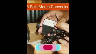 Media Converter 3 Sc Port mc fibercable [upl. by Leeland686]