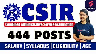 CSIR Recruitment 2023  CSIR ASO amp SO Vacancy 2023  CSIR CASE 2023 Notification  Syllabus Salary [upl. by Eciruam]