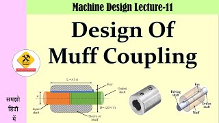 Design of muff coupling  मफ कपलिंग का अभिकल्पन [upl. by Janette]