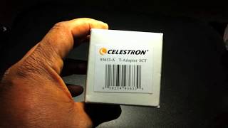 celestron t adapter unboxing [upl. by Eidnim]