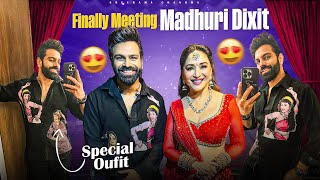 Finally Meeting Madhuri Dixit  Special Outfit  Sreerama Chandra  Cue Media [upl. by Downe755]