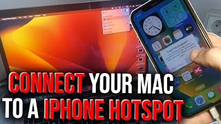 How to connect your Mac to a iPhone hotspot 2024 [upl. by Hirschfeld25]