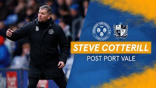 Post Port Vale  Steve Cotterill [upl. by Kai]