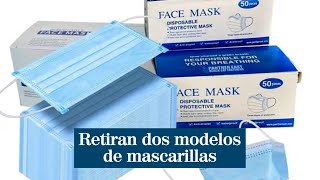 Consumo ordena retirar dos modelos de mascarillas por no cumplir con la normativa [upl. by Luisa]