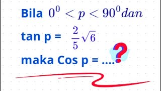 Cara mencari cosinus pada soal trigonometri [upl. by Sibyl]