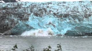 Childs Glacier Calving Cordova Alaska [upl. by Urbana85]