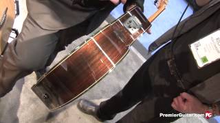 NAMM 14  LÃ¢g Guitars Tramontane T77PE Occitania OC300CE amp T500DCE Demos [upl. by Aleak53]