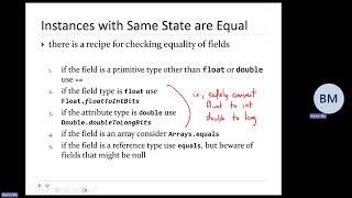 20241104 Implementing equals continued Implementing hashCode [upl. by Orvan]