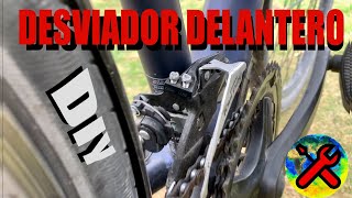 Como ajustar el desviador delantero de tu bici🚴‍♂️🔧bicicleta [upl. by Htebazie]