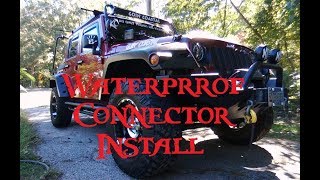 Waterproof Connector Install 12v Light Bar [upl. by Park755]