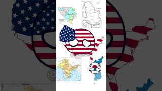 Democrats or Republicans downfall of countryballs shorts korea india serbia bosnia memes [upl. by Rosemari]