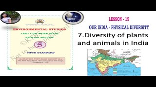 lesson 15 our india physical diversity diversities of plants and animals in india part 7 [upl. by Akired]