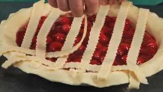 HOW TO MAKE Lattice Pie Crust [upl. by Kilgore]