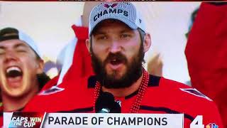 Alex Ovechkin Speech  the Washington Capitals Victory Parade [upl. by Vogeley]