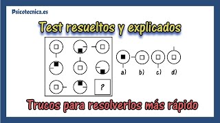 🧠 Test psicotecnico razonamiento abstracto con respuestas  con 20 ejercicios explicados [upl. by Ayatnwahs]