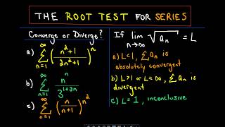 Root Test for Series [upl. by Mccormac]