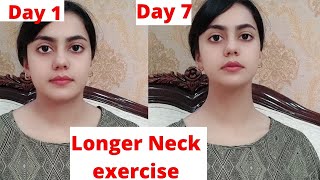 Longer neck exercises  7 days challenge Make your neck longer and beautiful [upl. by Nasya]