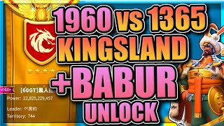 Babur Wheel  Kingsland Spectating 1365 vs 1960 KvK in Rise of Kingdoms [upl. by Fogg]