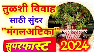 तुळशी विवाह मंगलअष्टिका 2024 मराठी मध्ये । Tulsi Vivah Mangalashtak 2024 in Marathi [upl. by Nesilla]