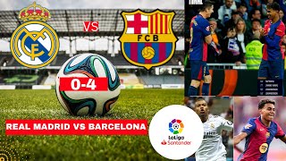 Real Madrid vs Barcelona 04 Live El Clasico La Liga 2024 Football Match Score Vivo FC Highlights [upl. by Sergeant]