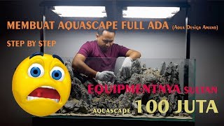 Membuat Aquascape Iwagumi full ADA Aqua Design Amano sistem The Aquatic Freak Project Episode 1 [upl. by Aramo]