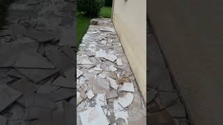 Carrelage renovation reaction breaking new reaction youtubeshorts shorts viralvideo story [upl. by Leihcey]