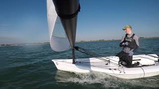 RS Aero sailing  Starting practice [upl. by Ahsinyt782]