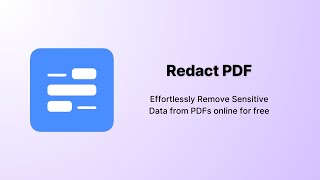 Redact PDF [upl. by Malachi98]