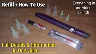 How To Refill Insulin in ALLSTAR Pen  How To Use  Full Details amp Information in Hindi [upl. by Farrah]