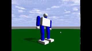 ODEopen dynamics engine sample robot test [upl. by Viguerie]