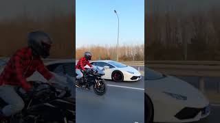 Ninja H2R Vs Lamborghini Drag Race😈shortstrendingninjaninjah2rh2r lamborghiniManojDeyrace [upl. by Imoin]