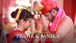 PRATIK amp SANIKA  Wedding Highlights I Cinematic Video I Abhieshek Shivdas photography amp films [upl. by Lyontine]